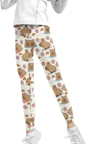 Girls Active Leggings Trousers Tummy Control Dance Yoga Leggings Tights