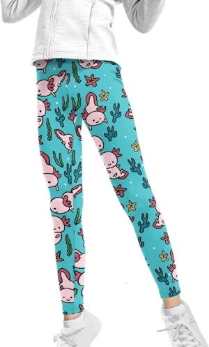 Girls Active Leggings Trousers Tummy Control Dance Yoga Leggings Tights