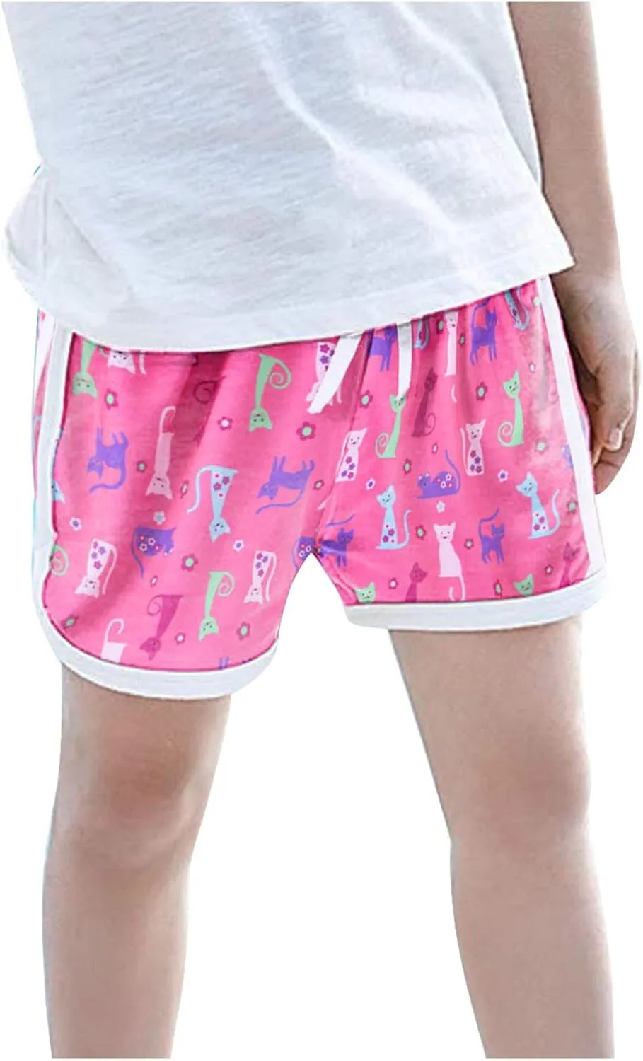 Girls Athletic Shorts Toddler Cotton Soccer Basketball Sports Running Shorts Kids Quick Dry Gym Dance Yoga Short Pants