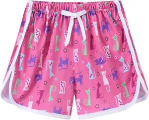 Girls Athletic Shorts Toddler Cotton Soccer Basketball Sports Running Shorts Kids Quick Dry Gym Dance Yoga Short Pants