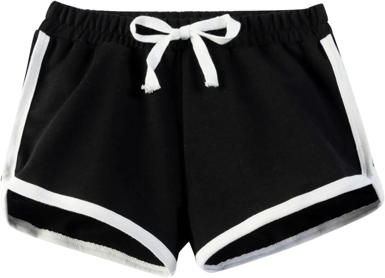 Girls Athletic Soccer Basketball Shorts Toddler Sports Short PantsKids Quick Dry Running Dolphin Active Gym Workout Shorts