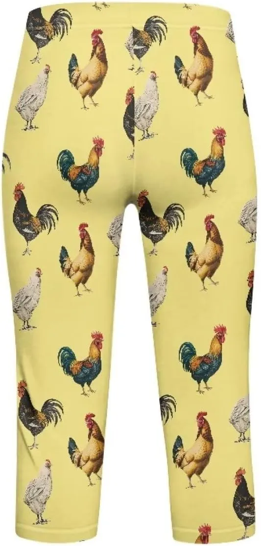 Girls Short Leggings Tummy Control Yoga Leggings