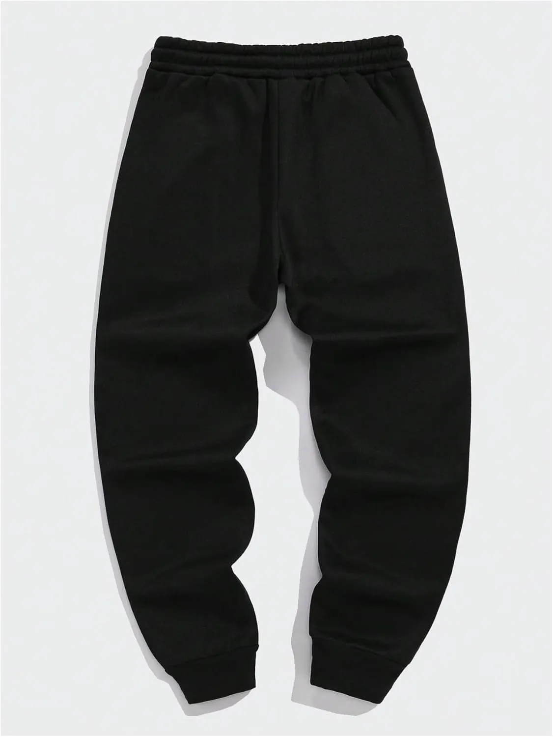 GORGLITTER Men's Graphic Sweatpants Elastic Drawstring Waist Gym Joggers Pants with Pockets