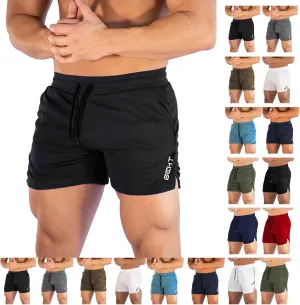 Gym Shorts Men 5 Inch Quick Dry Lightweight Athletic Short Pants Elastic Waist Bodybuilding Training Running Shorts