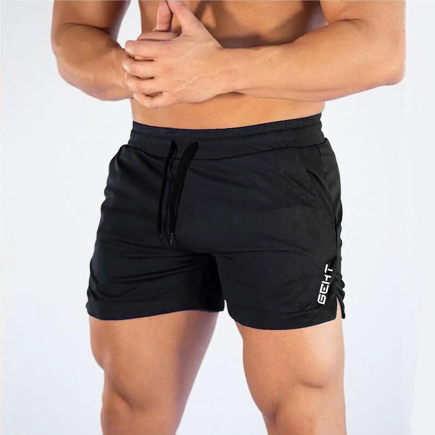 Gym Shorts Men 5 Inch Quick Dry Lightweight Athletic Short Pants Elastic Waist Bodybuilding Training Running Shorts