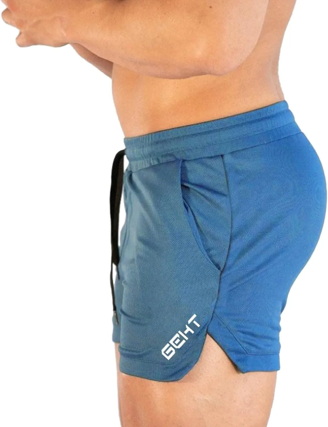 Gym Shorts Men 5 Inch Quick Dry Lightweight Athletic Short Pants Elastic Waist Bodybuilding Training Running Shorts