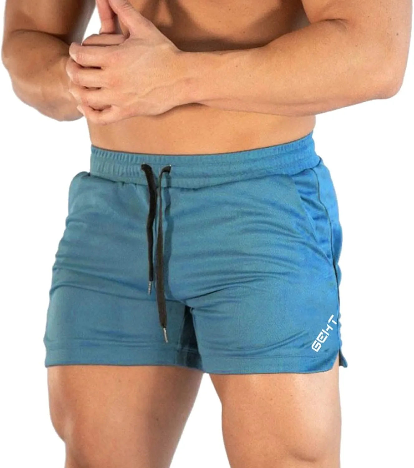 Gym Shorts Men 5 Inch Quick Dry Lightweight Athletic Short Pants Elastic Waist Bodybuilding Training Running Shorts