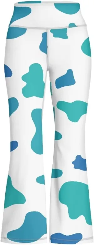 Hawapod Girls Bell Bottom Pants Comfortable High Waisted Stretch Flare Yoga Leggings