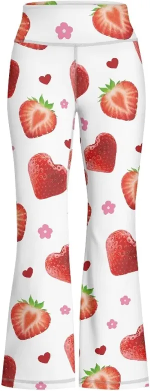Hawapod Girls Bell Bottom Pants Comfortable High Waisted Stretch Flare Yoga Leggings