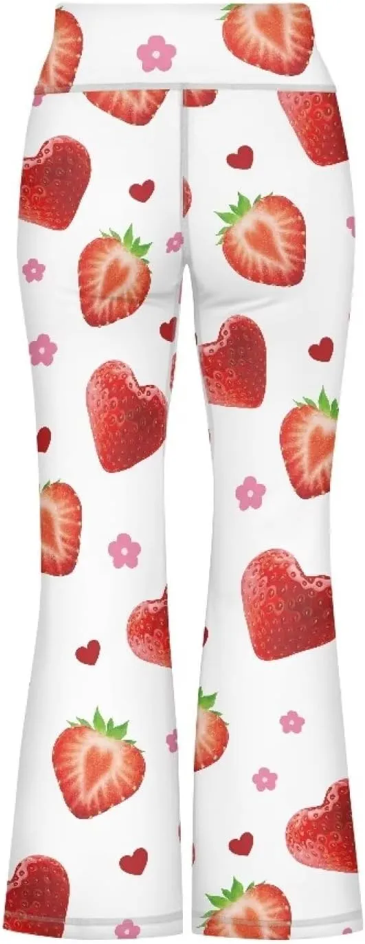 Hawapod Girls Bell Bottom Pants Comfortable High Waisted Stretch Flare Yoga Leggings