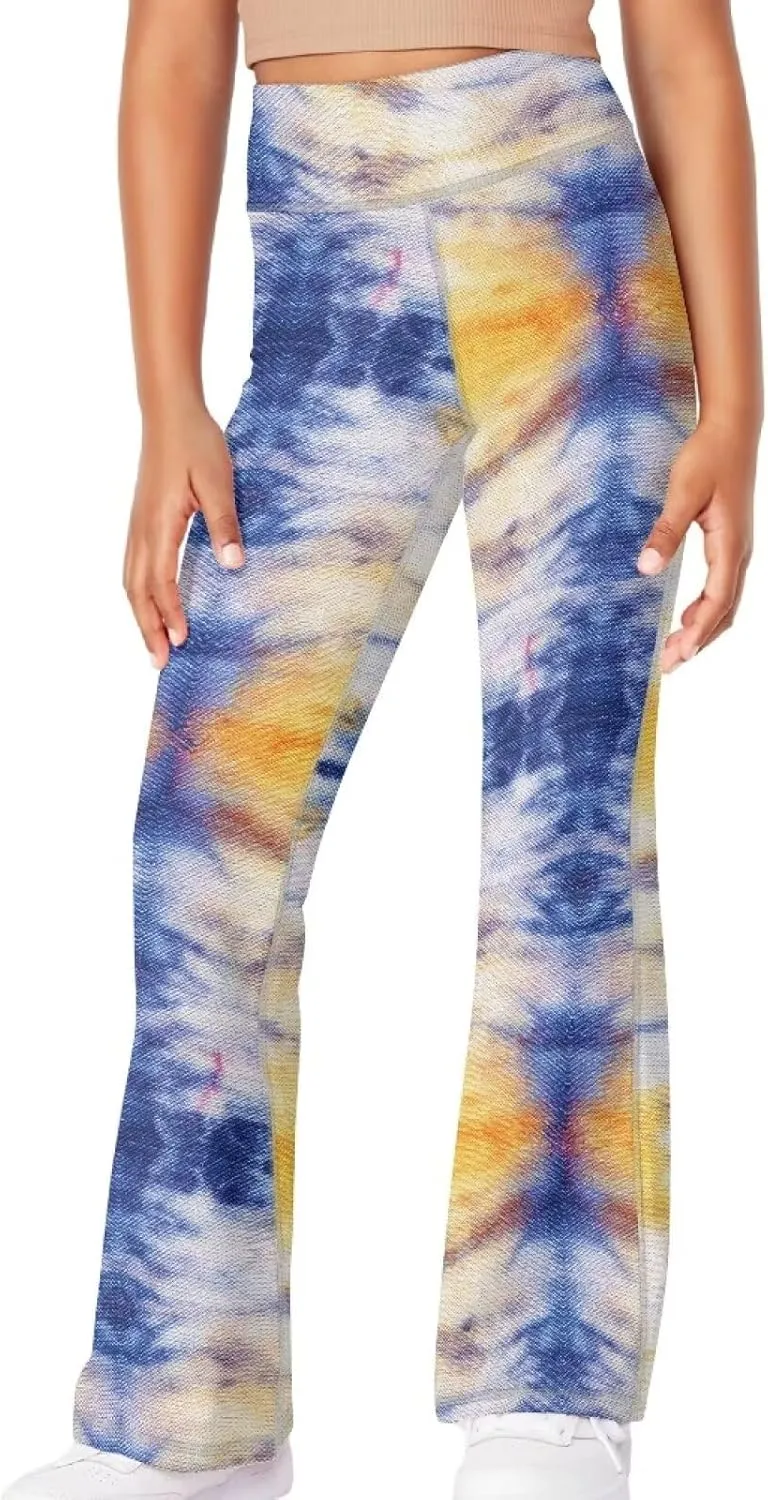 Hawapod Girls Bell Bottom Pants Comfortable High Waisted Stretch Flare Yoga Leggings