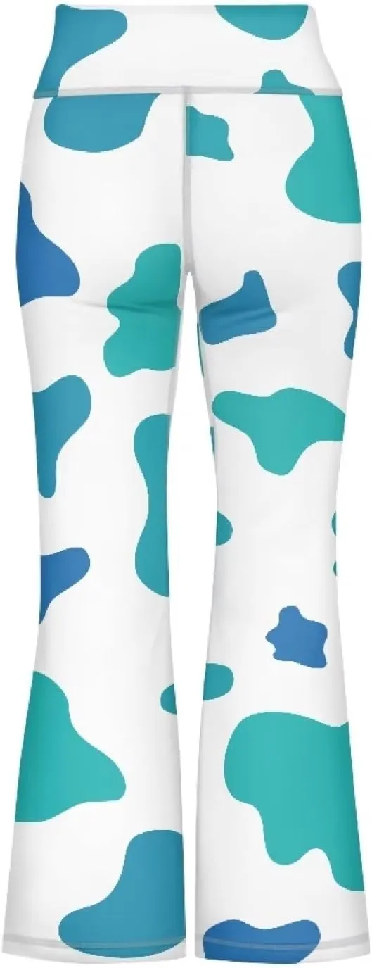 Hawapod Girls Bell Bottom Pants Comfortable High Waisted Stretch Flare Yoga Leggings