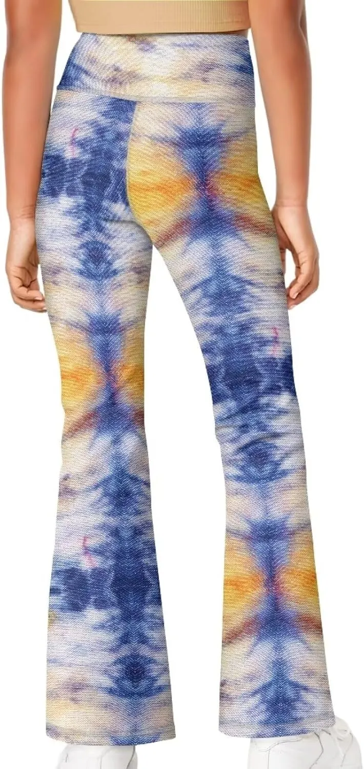 Hawapod Girls Bell Bottom Pants Comfortable High Waisted Stretch Flare Yoga Leggings