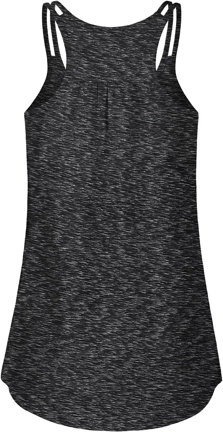 Hibelle Womens Scoop Neck Cute Racerback Yoga Workout Tank Top