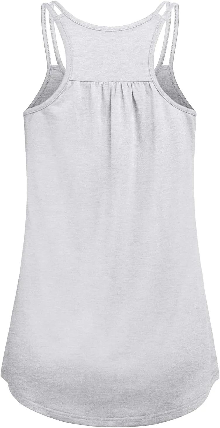 Hibelle Womens Scoop Neck Cute Racerback Yoga Workout Tank Top
