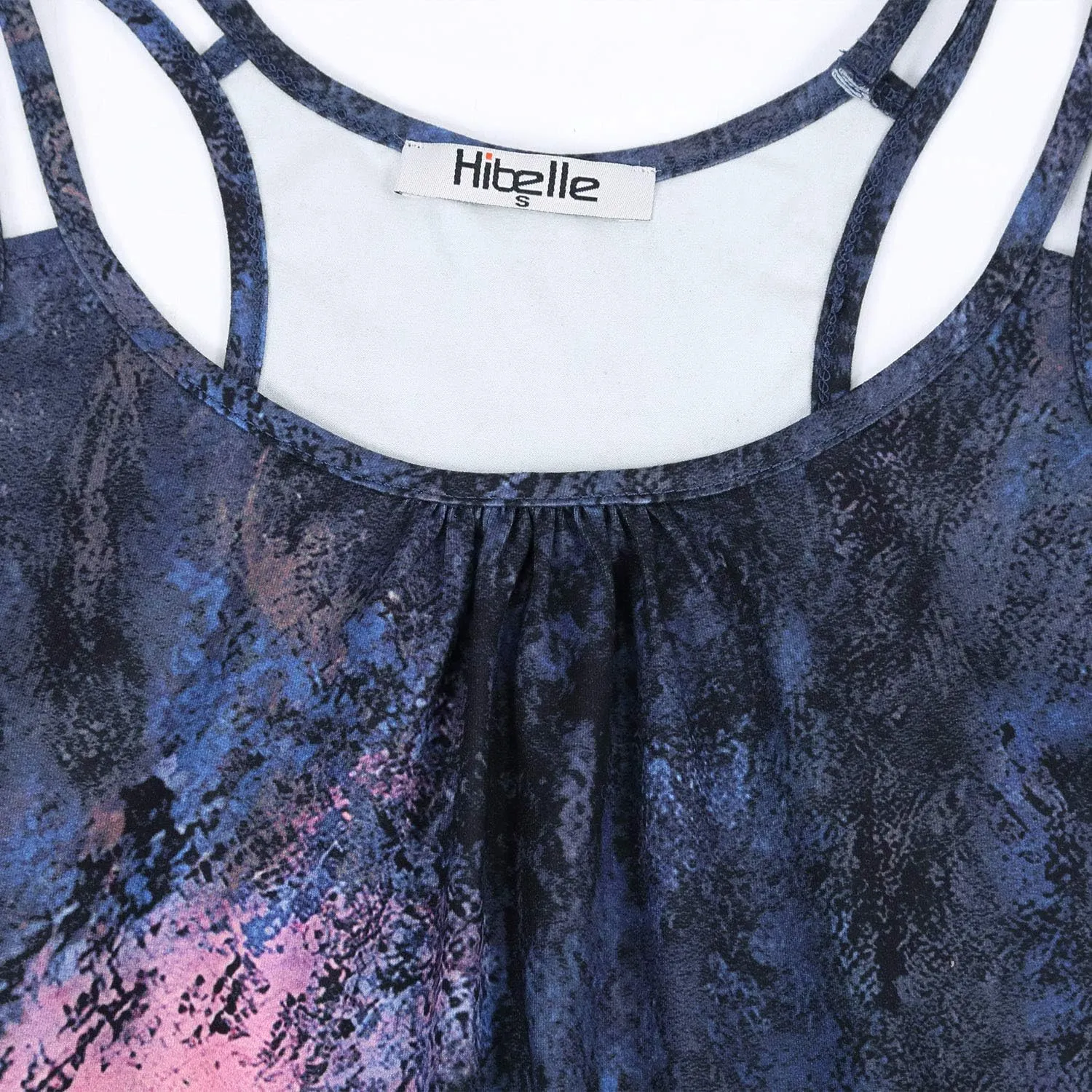 Hibelle Womens Scoop Neck Cute Racerback Yoga Workout Tank Top