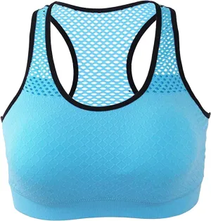 High Impact Sports Bras for Women Full-Coverage Wirefree Racerback Workout Bra Bounce Control Quick Dry Yoga Tank Top