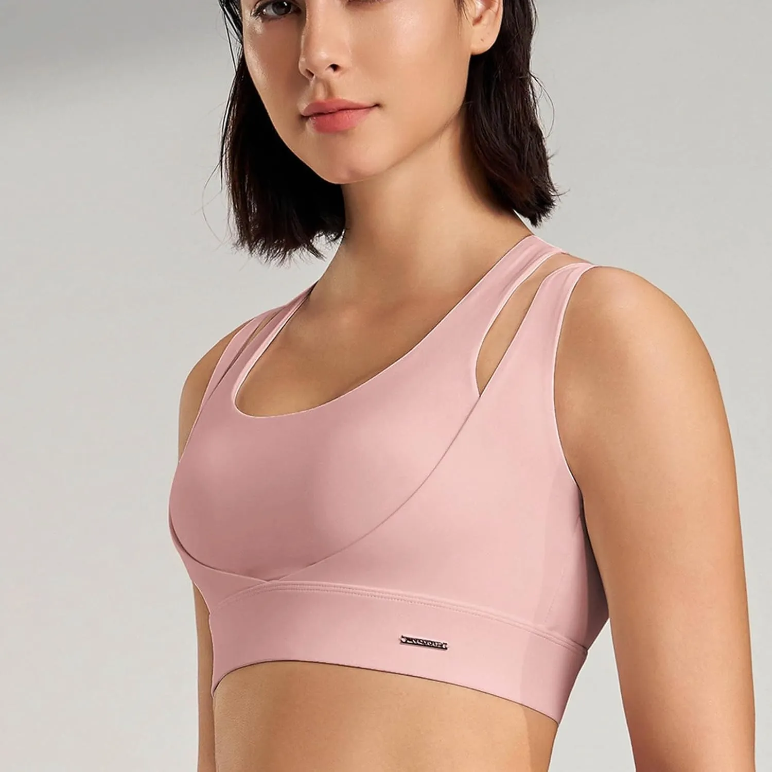 High Impact Sports Bras for Women Quick Dry Seamless Support Workout Bras Wirefree Yoga Running Active Athletic Bras