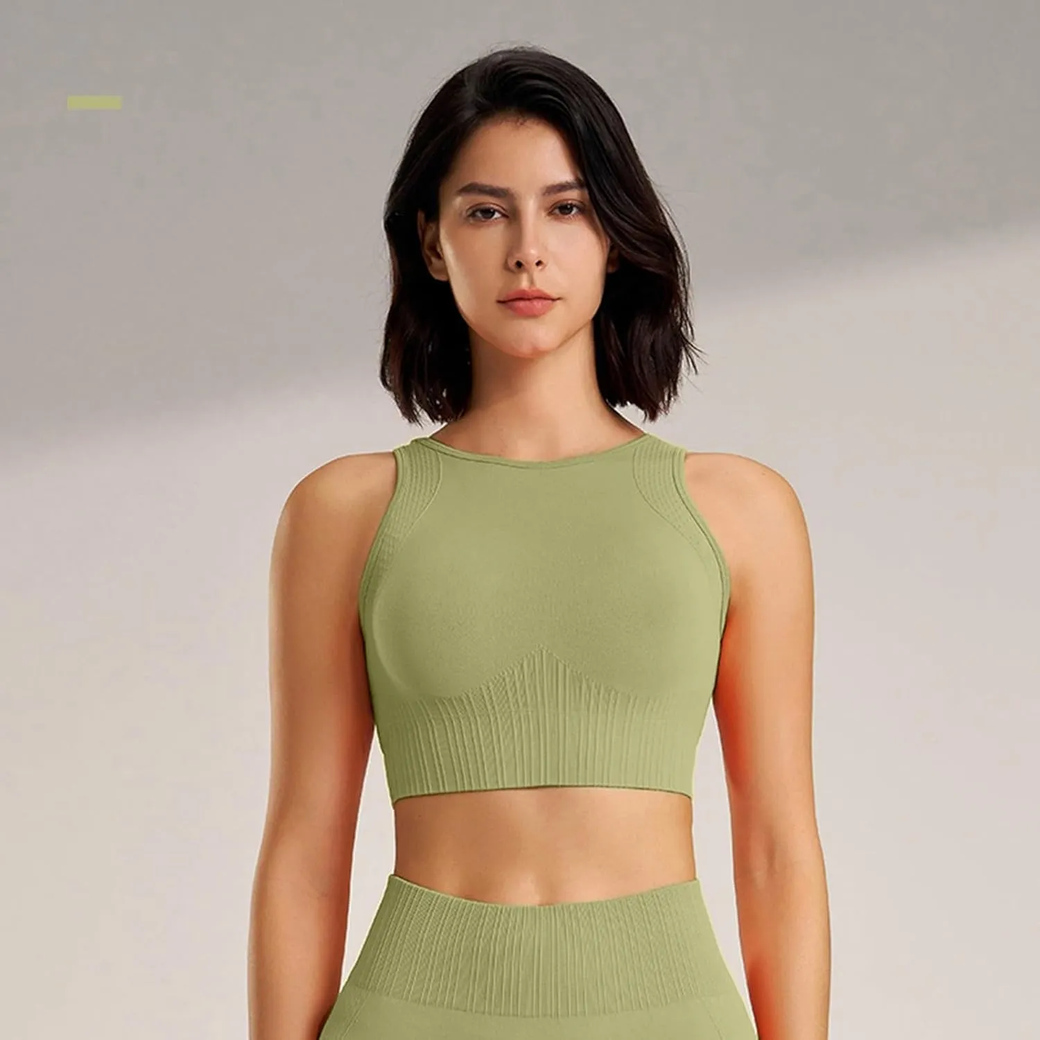 High Support Sports Bras for Women Full Coverage Seamless Yoga Workout Running Athletic Bralettes Quick Dry Active Bras