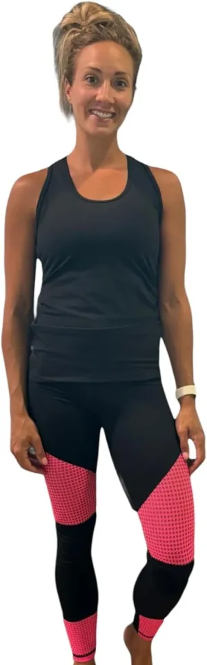 High Waist mesh Leggings with Tummy Control Workout Running Yoga Leggings for Women