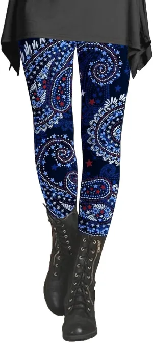 High Waisted Leggings for Women with Pockets Active Wear Printed Leggings Women's Gym Pants