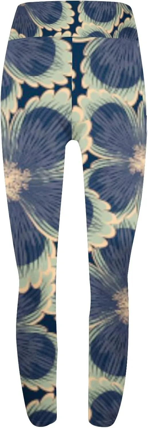 High Waisted Leggings for Women with Pockets Active Wear Printed Leggings Women's Gym Pants