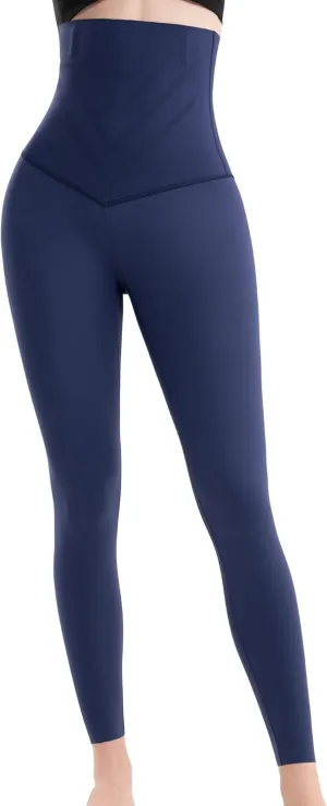 High Waisted Tummy Control Waist Compression Shapewear Yoga Leggings for Women