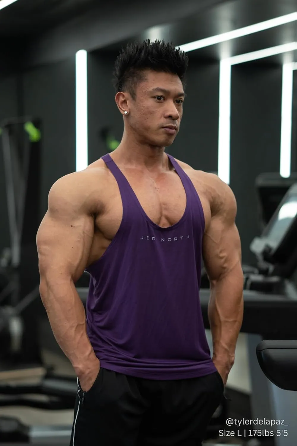 Jed North Bodybuilding Stringer Gym Tank Top Singlet Racerback