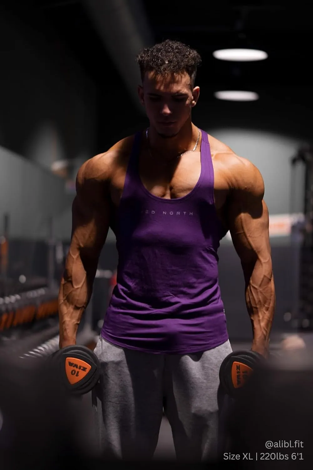 Jed North Bodybuilding Stringer Gym Tank Top Singlet Racerback