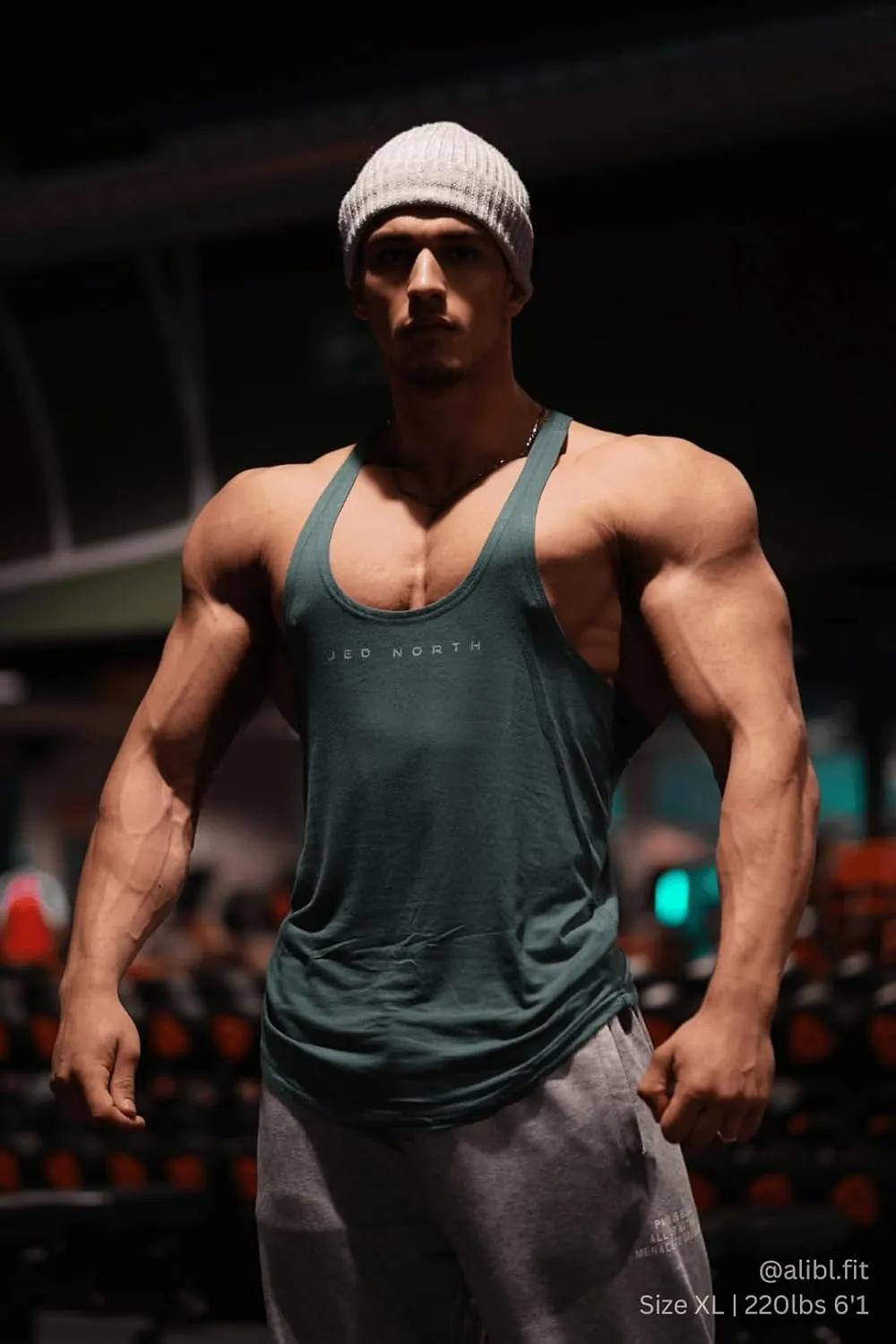 Jed North Bodybuilding Stringer Gym Tank Top Singlet Racerback