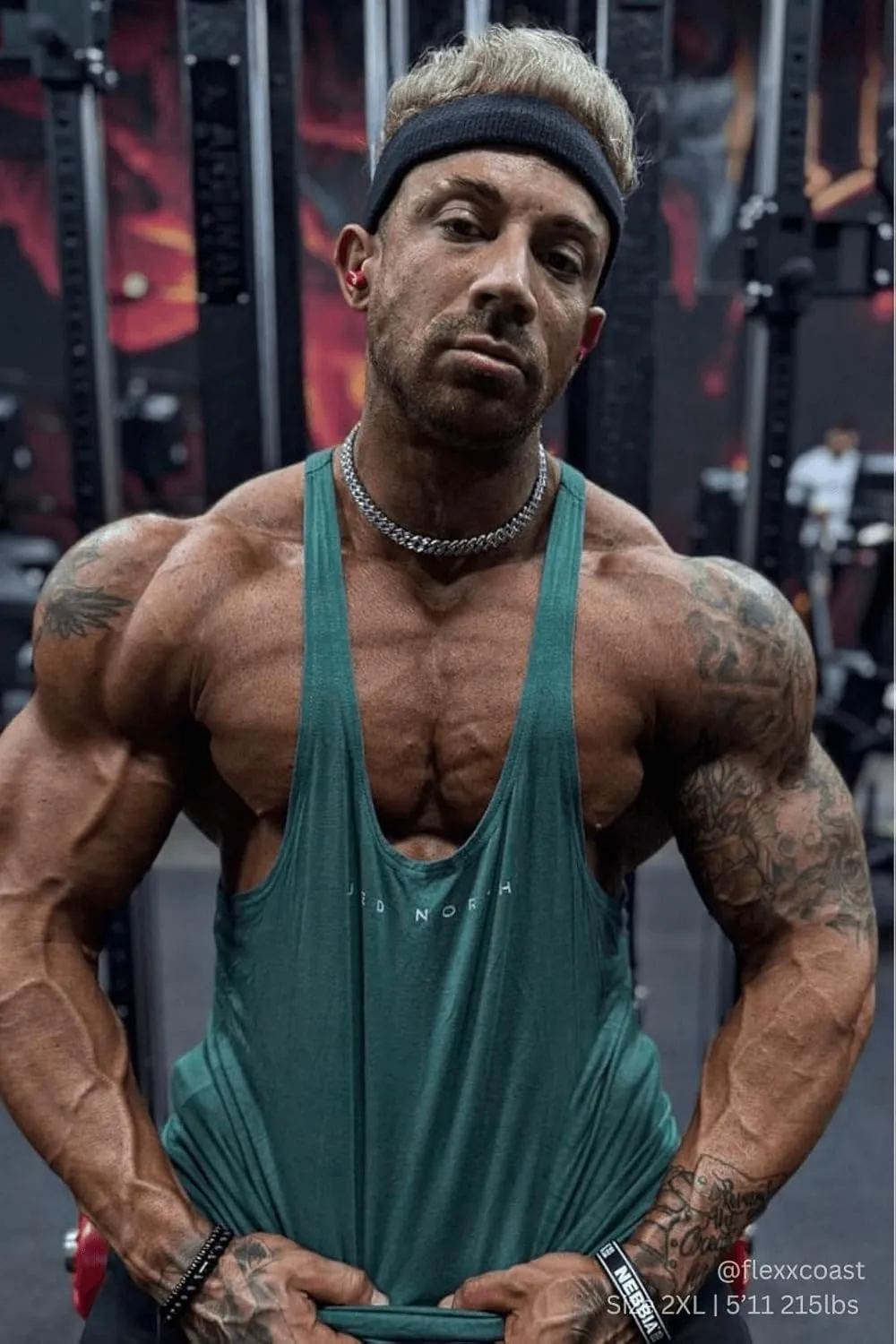 Jed North Bodybuilding Stringer Gym Tank Top Singlet Racerback