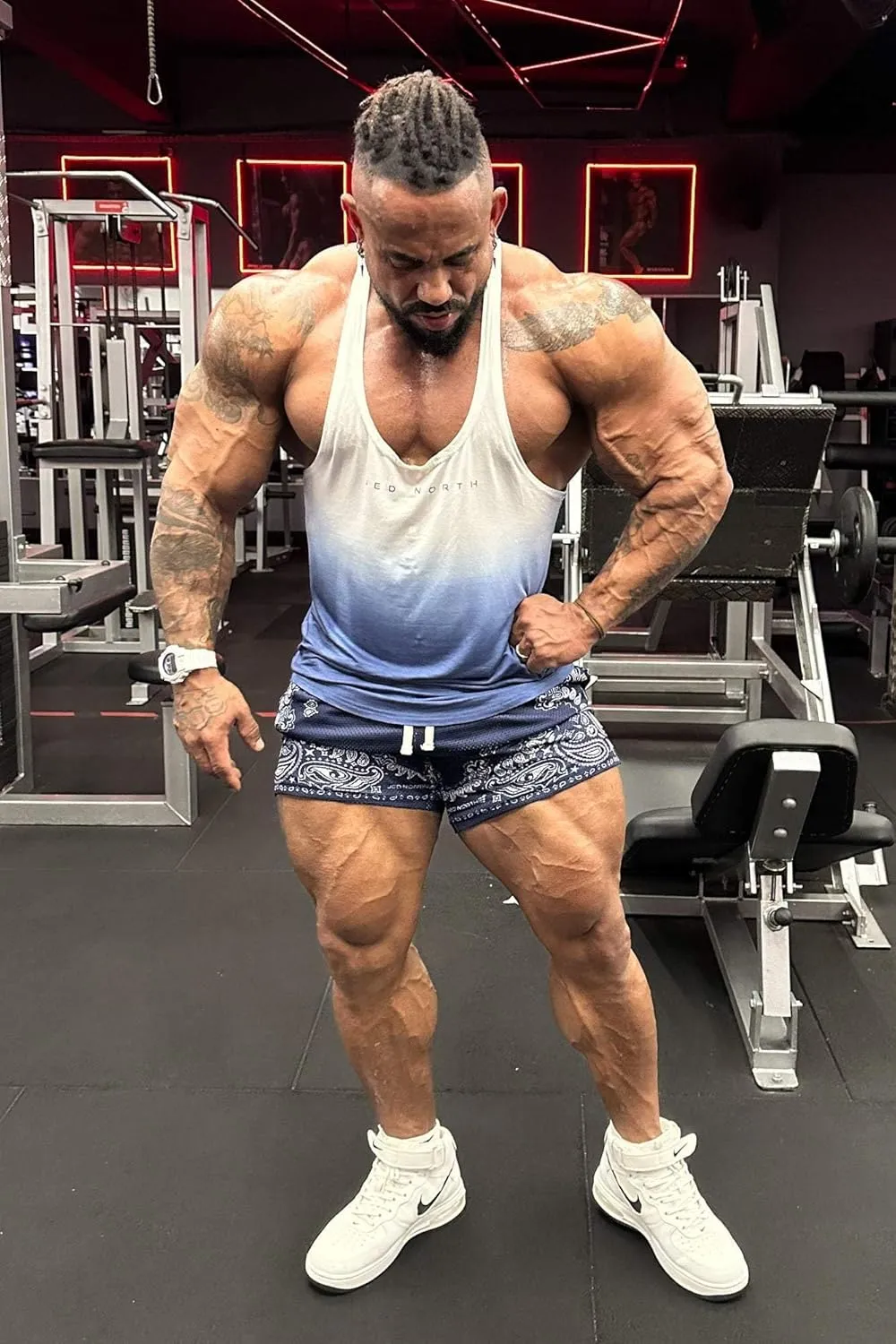 Jed North Bodybuilding Stringer Gym Tank Top Singlet Racerback