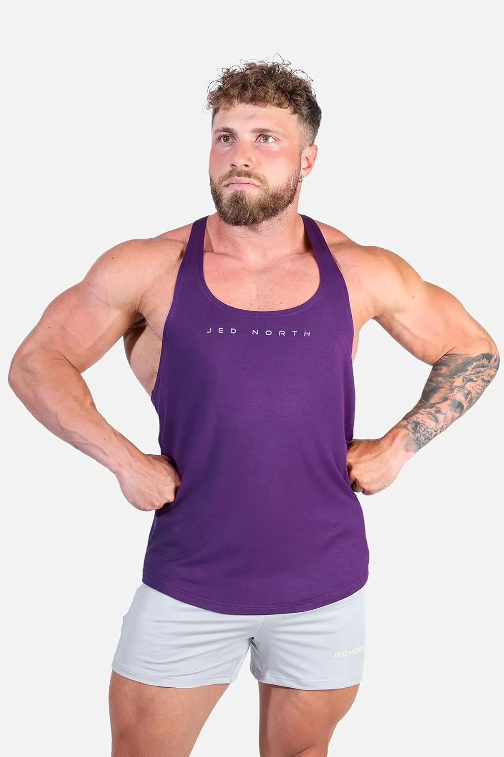 Jed North Bodybuilding Stringer Gym Tank Top Singlet Racerback