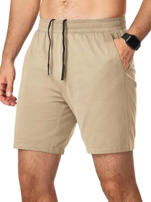 JMIERR Mens Running Shorts 7 Inch Lightweight Quick Dry Workout Summer Athletic Gym Shorts with Zipper Pocket