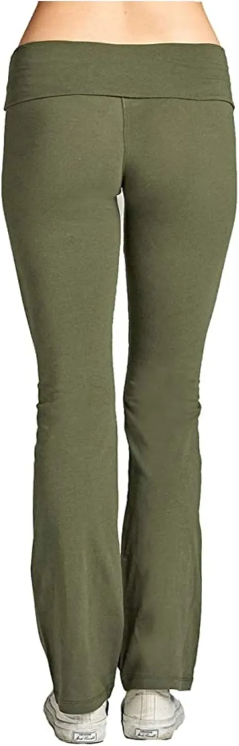LCMTWX Flare Leggings with Pockets for Women Pants Tummy High Leggings Pants Yoga Pants with Pockets for Women Workout