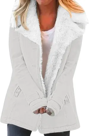LCMTWX Women's 2023 Fashion Winter Coat Jacket Womens Winter Slim Women's Coat Coats for Women Women'S Fur Faux Fur Jackets