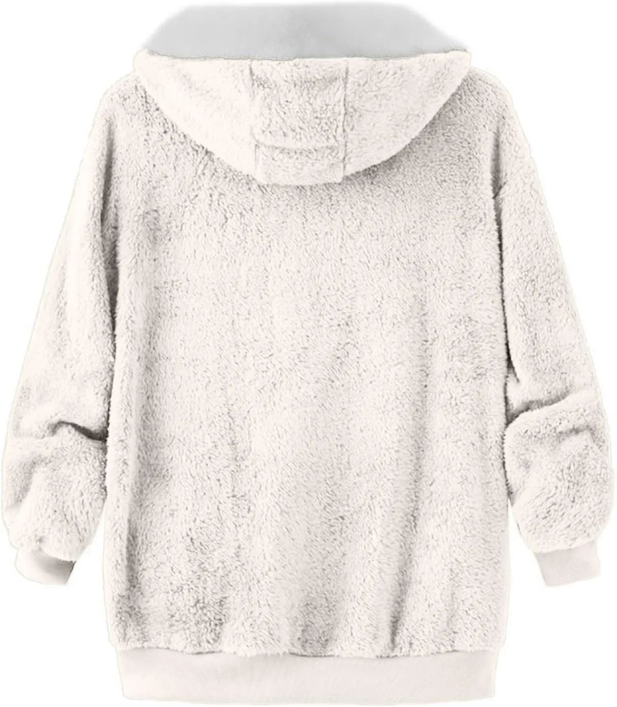 LCMTWX Women's Coats Basic Long Jacket Coat Trendy Color Block Winter Drawstring Hoodie Snow Coat Shaggy Warm Winter Fleece