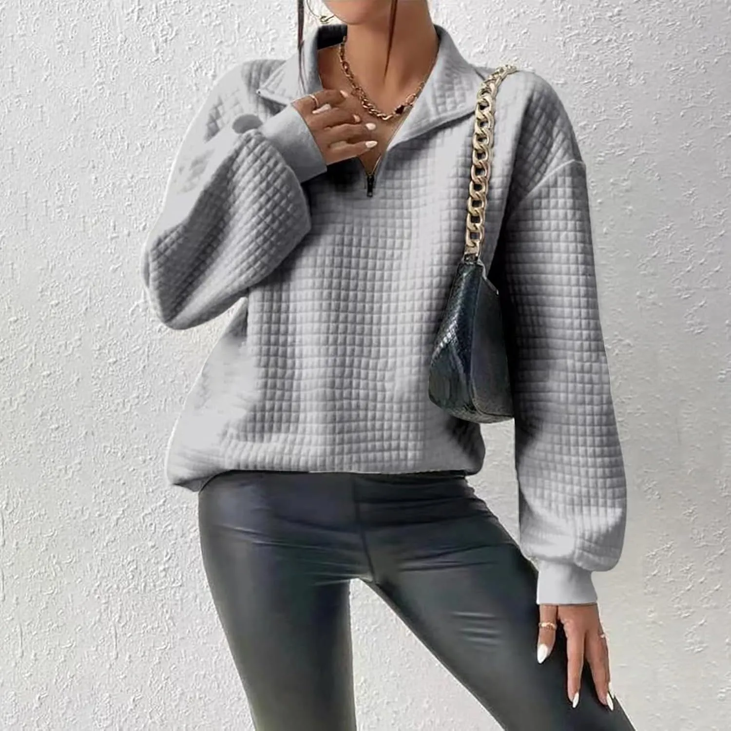 LCMTWX Womens Fuzzy Fleece Jacket Women's New Solid Hooded Thickened Jacquard Long Sleeve Sweater Coat Outerwear with De