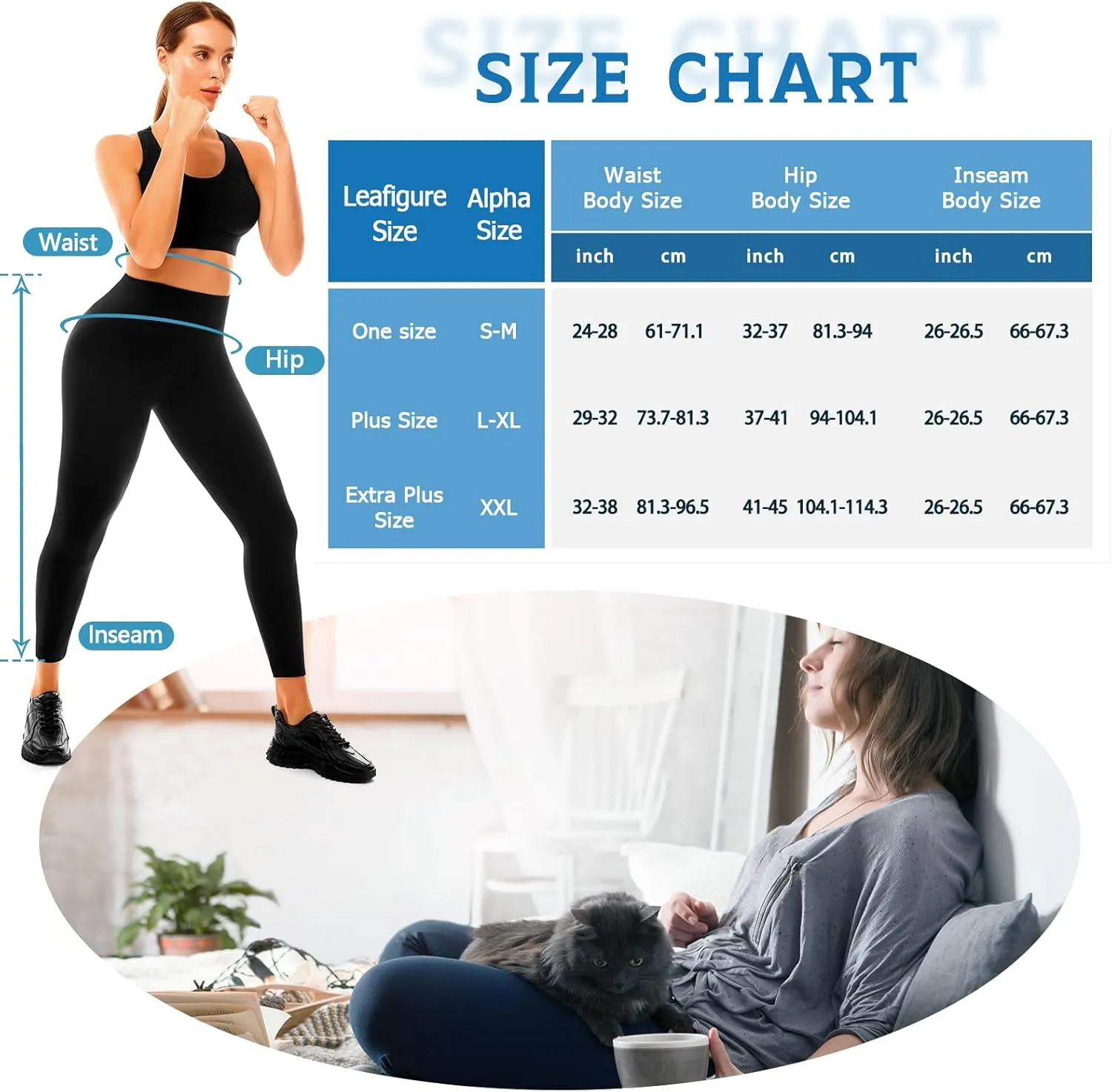 Leggings for Women, No See Through High Waisted Workout Yoga Leggings for Women