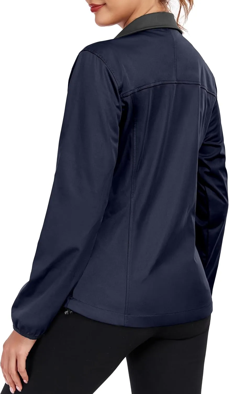 Little Donkey Andy Women's Lightweight Softshell Jacket Windbreaker for Hiking Running Golf Travel, Windproof, Waterproof