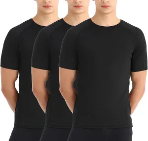 Men's 3-Pack Compression Shirts: Moisture-Wicking, Quick-Dry Baselayer for Gym & Running