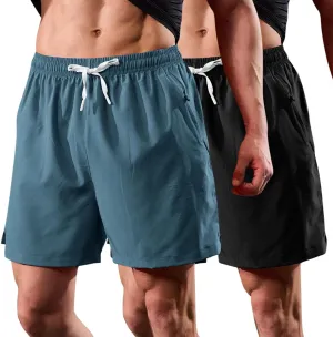 Men's 3 Pack Quick Dry Gym Workout Shorts Athletic Shorts Lightweight Running Shorts with Pockets Outdoor Shorts