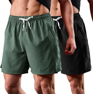 Men's 3 Pack Quick Dry Gym Workout Shorts Athletic Shorts Lightweight Running Shorts with Pockets Outdoor Shorts