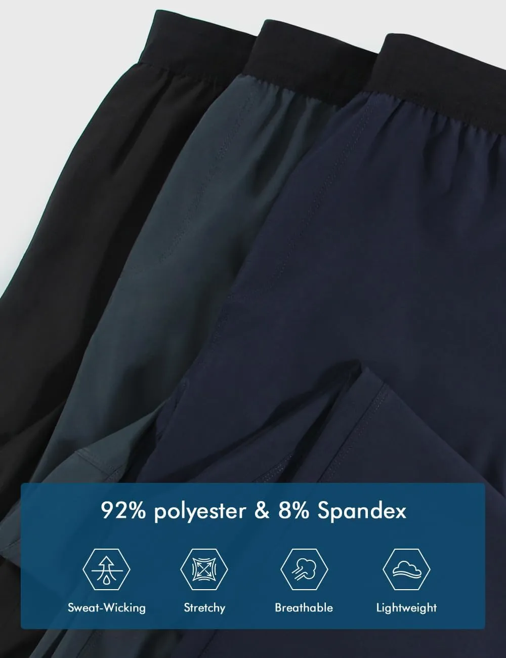 Men's Athletic Sweatpants Quick Dry Workout Gym Joggers Pants Breathable Running Pants for Men with Pockets