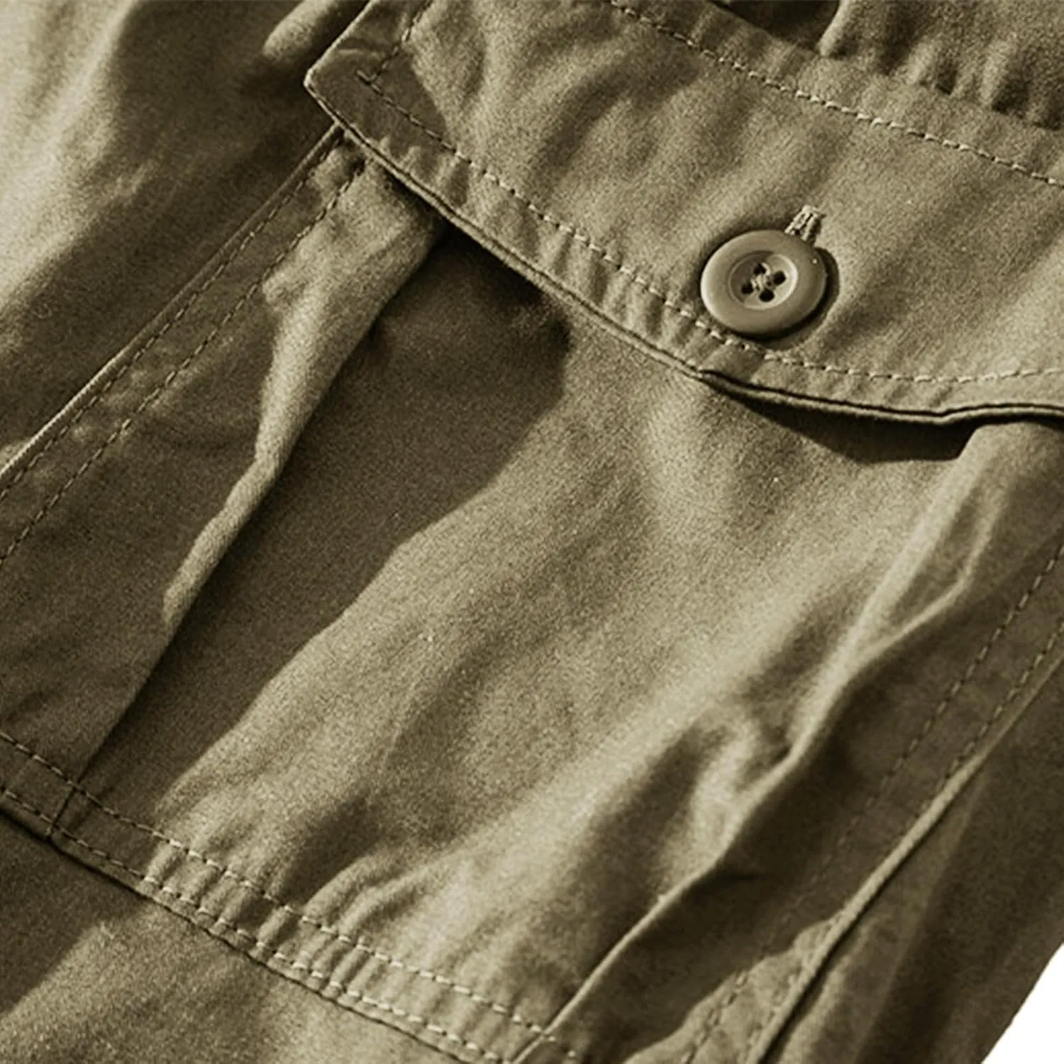 Mens Cargo Shorts Casual Button Plus Size Loose Bottoms with Multiple Pockets Flowy Classic Outdoor Work Shorts