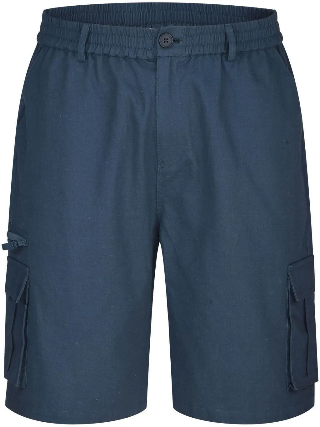 Mens Elastic Waist Cargo Shorts,2024 Summer Casual Bermuda Shorts with Pockets Trendy, Large