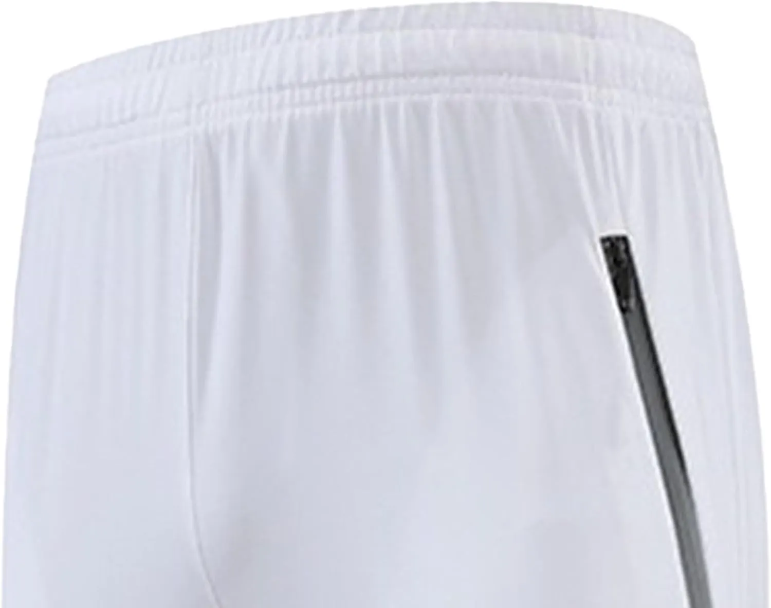 Men's Gym Joggers with Zipper Pockets Classic Tapered Athletic Pants Solid Quick Drying Stretch Sweatpants