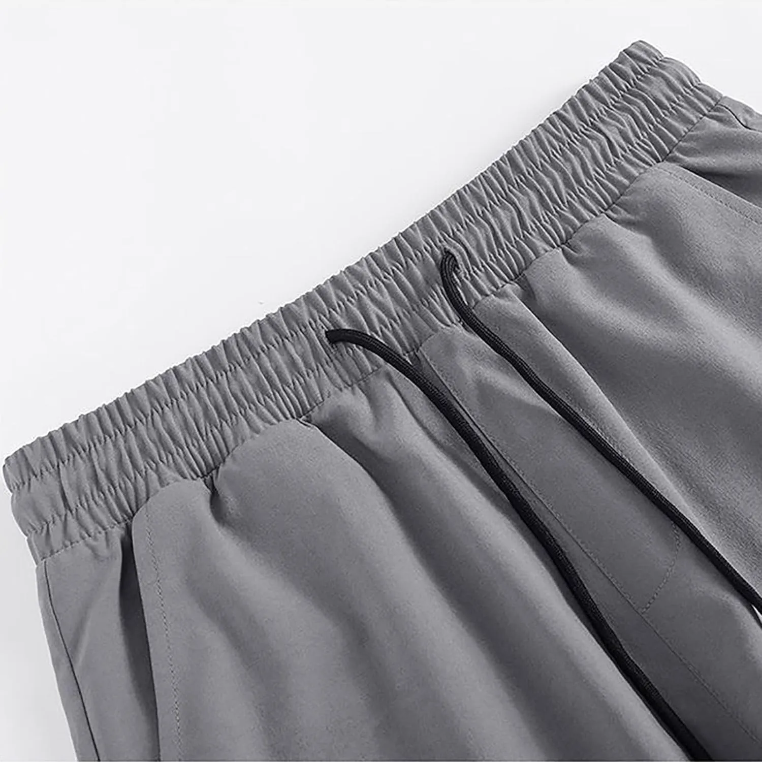Men's Quick Dry Ice Silk Shorts Lightwight Wide Leg Sport Shorts