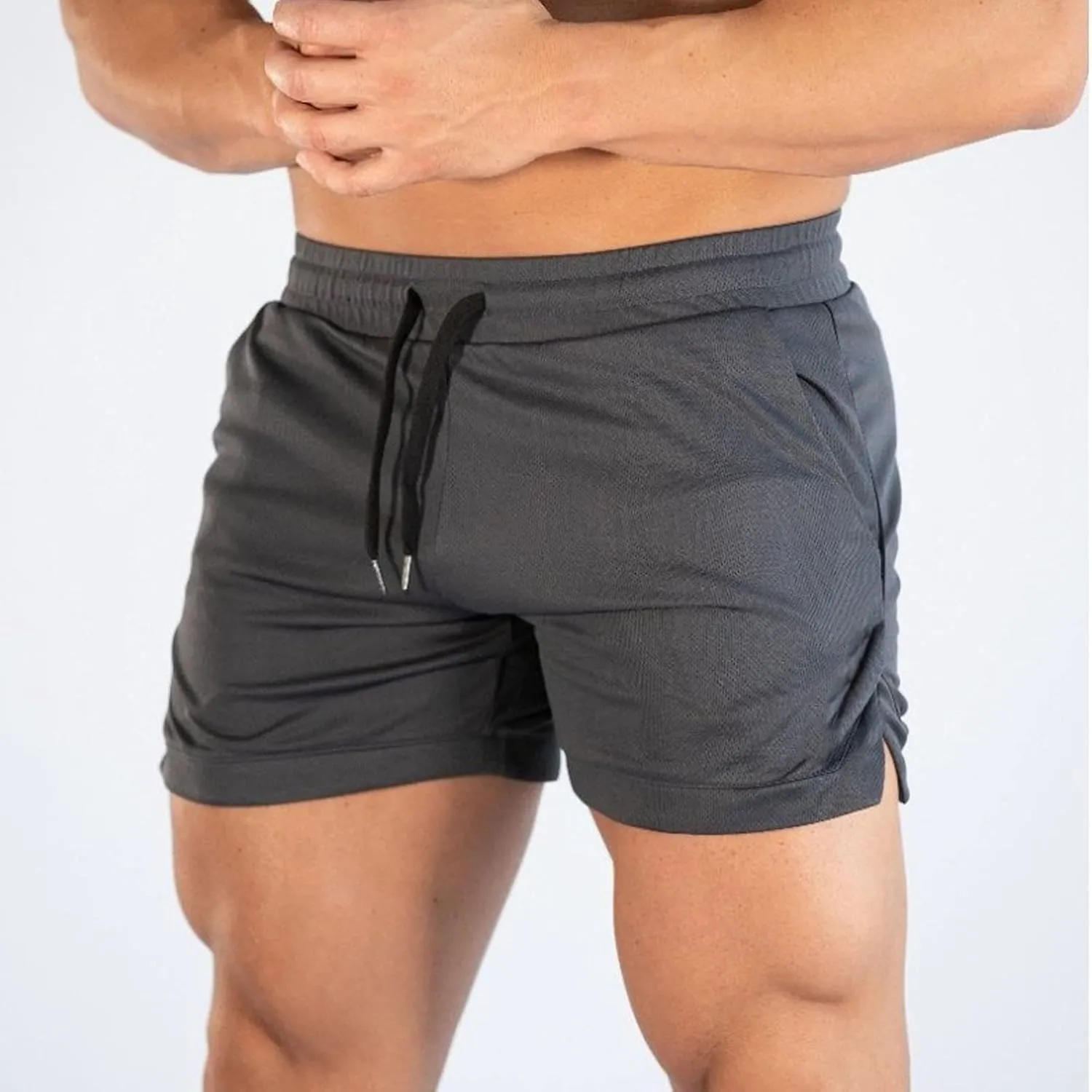 Mens Running Gym Shorts Breathable Quick Dry 3 Inch Sport Workout Shorts