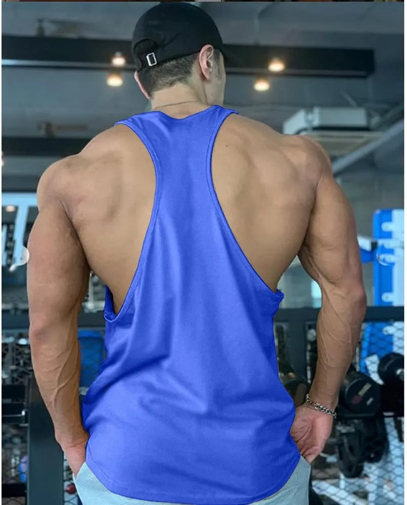 Mens Skull Print Stringer Bodybuilding Gym Tank Tops Sleeveless Workout Shirt Fitness Vest